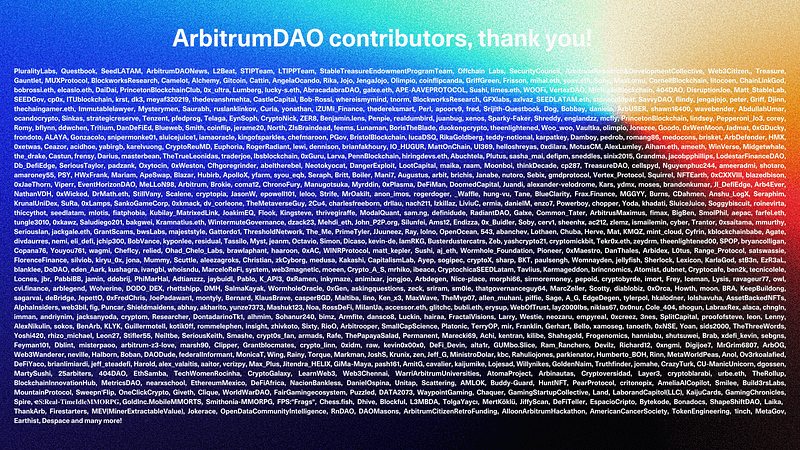 ArbitrumDAO: Celebrating One Year of Community Participation 💙
